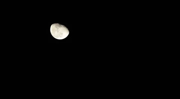 Månen Den Mörka Himlen Natten — Stockfoto
