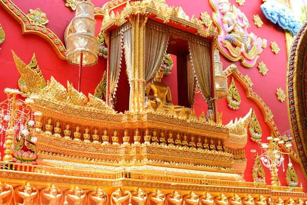 Estátua Buda Ouro Templo Bangplee Luang Pho Temple Tailândia Beleza — Fotografia de Stock