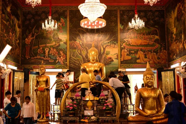 Estatua Buda Oro Templo Bangplee Luang Pho Temple Tailandia Belleza — Foto de Stock