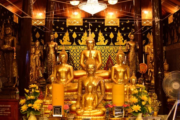 Estatua Buda Oro Templo Bangplee Luang Pho Temple Tailandia Belleza — Foto de Stock