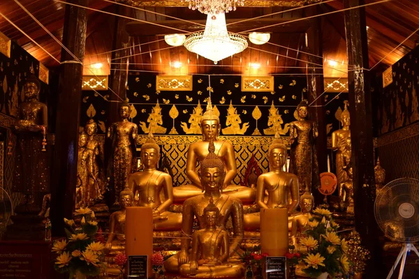 Golden Buddha Statue Bangplee Temple Luang Pho Temple Thailand Beauty — Stock Photo, Image