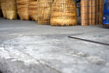 Yapılmış Sepetler Dükkanı Çok Tür Sepet Bambu Sepeti Hasır Made
