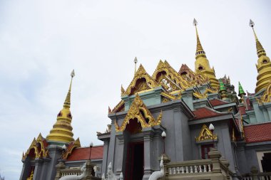 Wat Phra Kaew, Bangkok, Tayland Zümrüt Buda Tapınağı. Grand Palace Panoraması