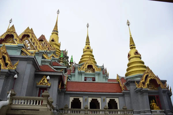 Wat Phra Kaew Templo Del Buda Esmeralda Bangkok Tailandia Panorama — Foto de Stock