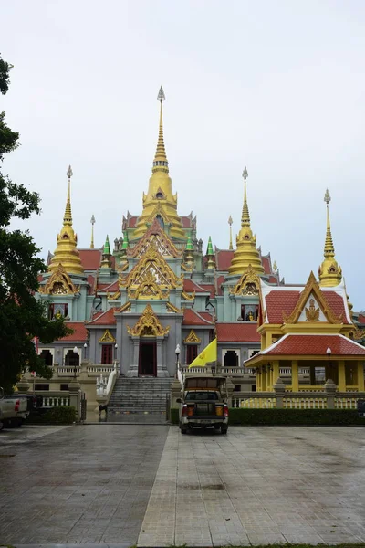 Wat Phra Kaew Templo Del Buda Esmeralda Bangkok Tailandia Panorama — Foto de Stock