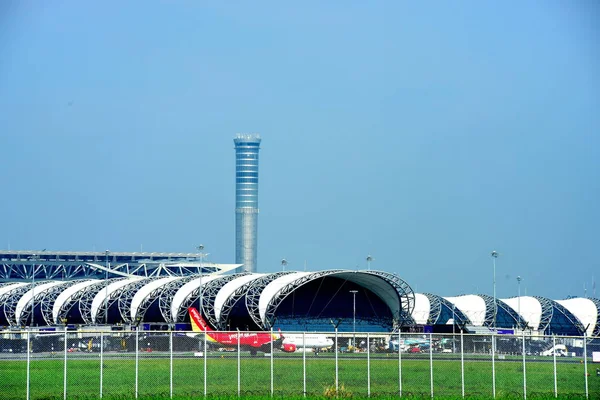 Международный Аэропорт Суварнабхуми Таиланд — стоковое фото