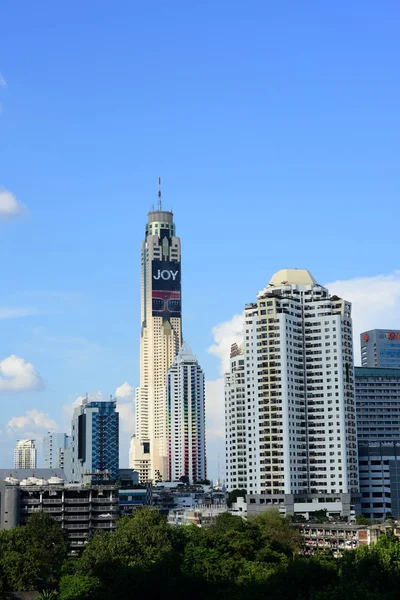 Vista Horizonte Cidade Com Arquitetura Moderna — Fotografia de Stock