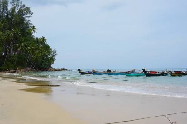 Fishing Boats Sea Shore — Stock Photo, Image