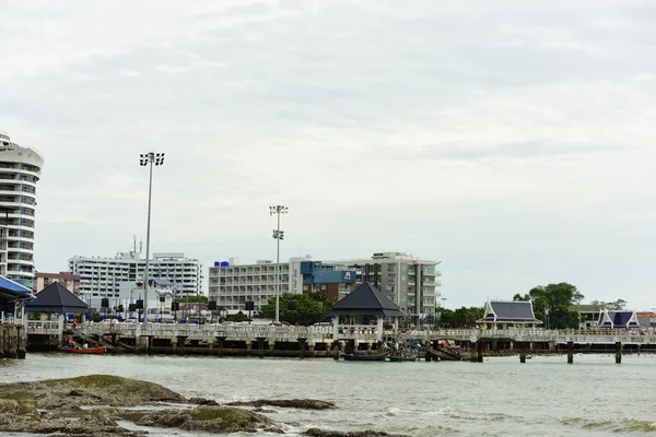 Littoral Ville Avec Une Architecture Moderne — Photo