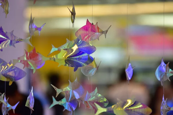 Parlak holografik balık dekorasyonu, soyut duvar kağıdı