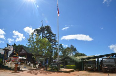 Tayland ve Myanmar 'ın Yasak bölge sınırı 