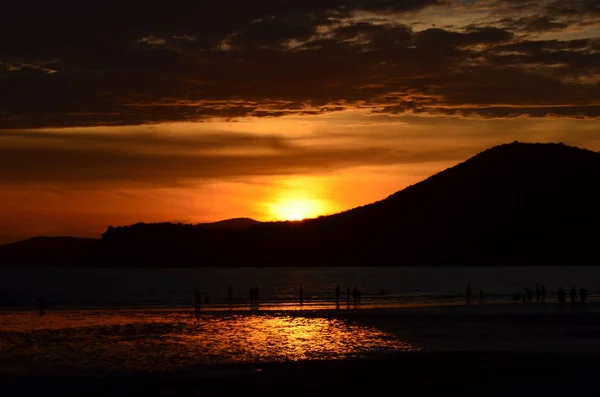 Incrível Colorido Pôr Sol Natureza Vista Cênica — Fotografia de Stock