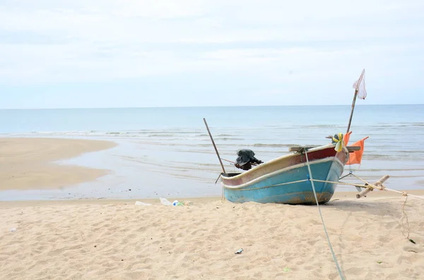 Vue Des Bateaux Pêche Près Littoral — Photo