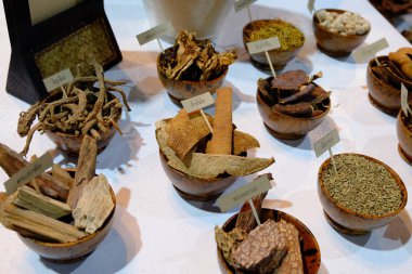 Pazar yerindeki egzotik türleri kapatın.