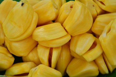 Pazar yerindeki egzotik yiyecekleri kapatın.