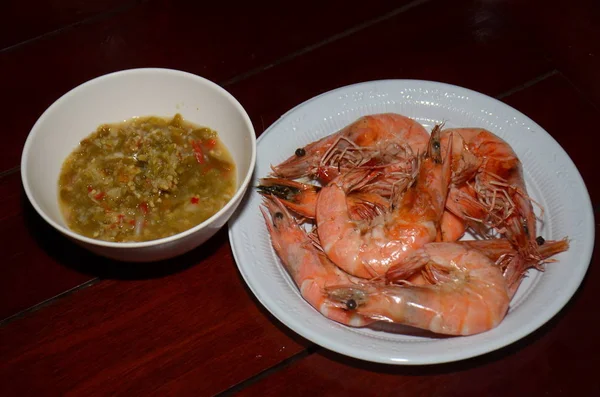 seafood of Thailand In the fresh market near the fishing port