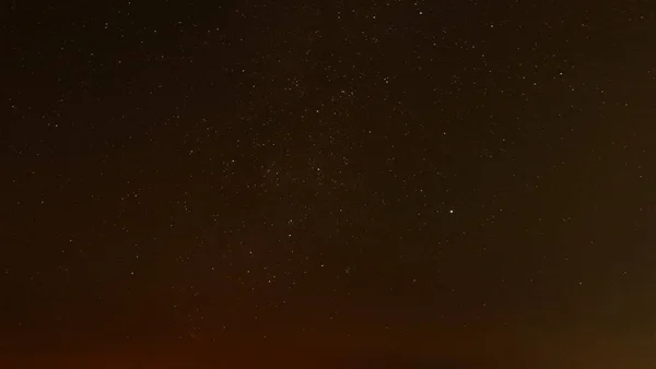 Vue Nuit Noire Avec Des Étoiles Sur Ciel Espace Copie — Photo