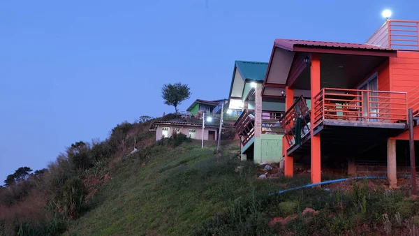 View Resort Alojamento Colina Phu Thap Boek Tailândia — Fotografia de Stock