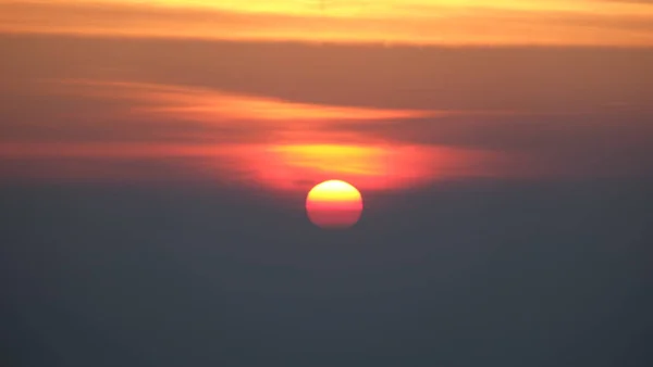 Schöner Sonnenuntergang Natur Malerische Aussicht — Stockfoto