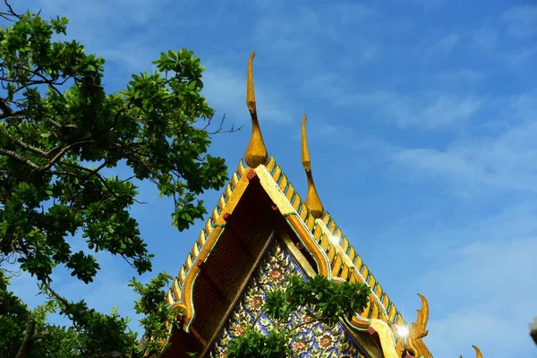 Wat Phra Kaew Temple Emerald Buddha Bangkok Thailand Panorama Grand — Stock Photo, Image