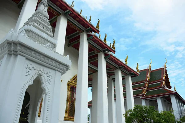 Wat Phra Kaew Temple Emerald Buddha Bangkok Thailand Panorama Över — Stockfoto