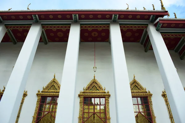 Wat Phra Kaew Świątynia Szmaragdowej Buddy Bangkoku Tajlandia Panorama Wielkiego — Zdjęcie stockowe