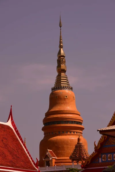 Buddyjska Świątynia Tle Nieba — Zdjęcie stockowe