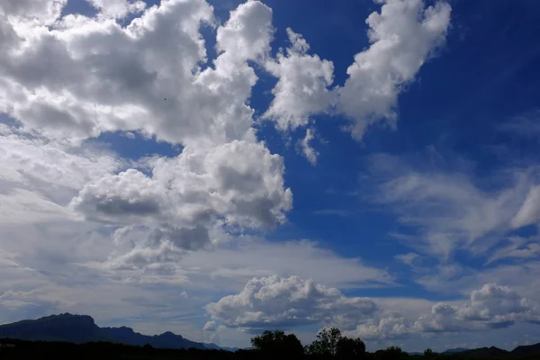 Beautiful Nature Landscape Blue Sky Clouds — Stock Photo, Image