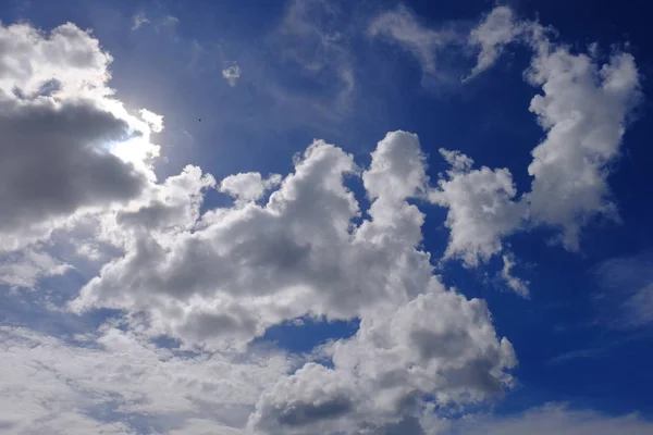天空与云自然背景 — 图库照片