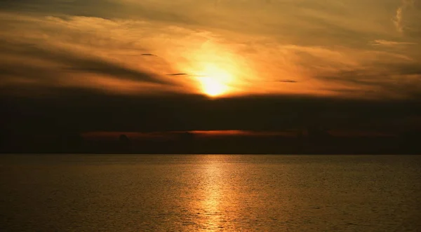 Farbenfroher Sonnenuntergang Über Dem Meer Reisekonzept — Stockfoto
