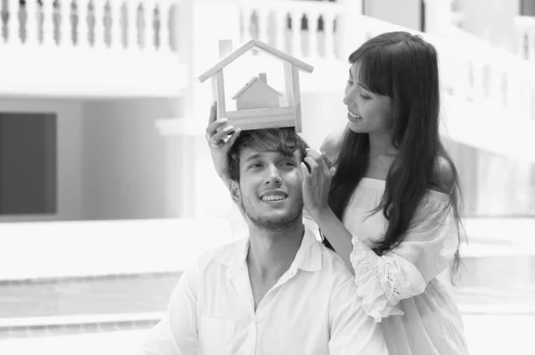 Livre Fotosessão Jovem Asiático Casal Amor — Fotografia de Stock