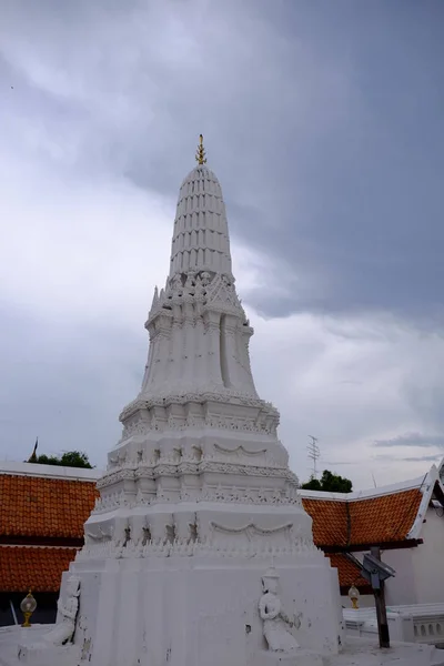 Temple Bouddhiste Blanc Thaïlande — Photo