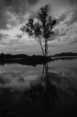 Sahilde güzel bir gün batımı