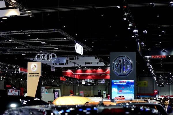 Car Brand Related Items Come Out Trade Shows Big Motor — Stock Photo, Image