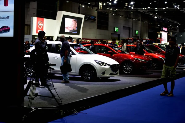 Car Brand Related Items Come Out Trade Shows Big Motor — Stock Photo, Image