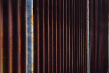 Paslı çizgili duvar arkaplanı, çit.