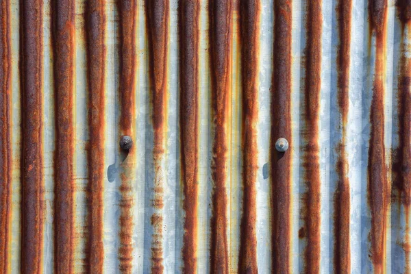 Rusty Striped Wall Background Fence — Stock Photo, Image