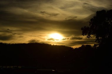 inanılmaz günbatımı doğa manzara 