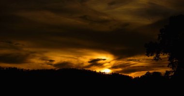 inanılmaz günbatımı doğa manzara 