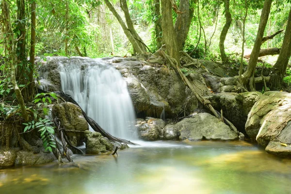 Beautiful Waterfall Rain Forest Thailand — Stock Photo, Image