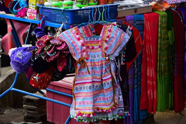 View Asian Cloth Market Place — Stock Photo, Image