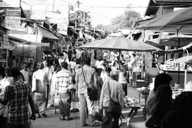 Tayland - 5 Mayıs 2018: Geleneksel Tayland Festivali sırasında Asyalılar.