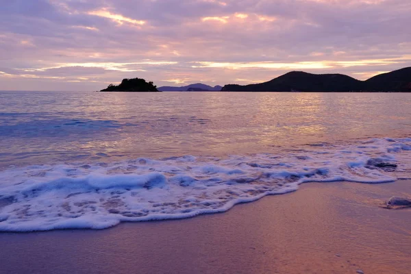 Fantastisk Solnedgång Över Seascape Natur Bakgrund — Stockfoto