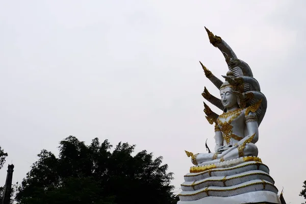 Wandelen Door Oude Boeddhistische Tempel Overdag — Stockfoto