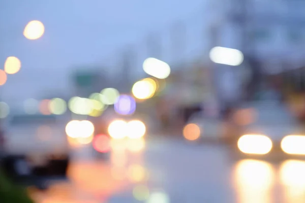 Iluminación Borrosa Ciudad Como Fondo — Foto de Stock