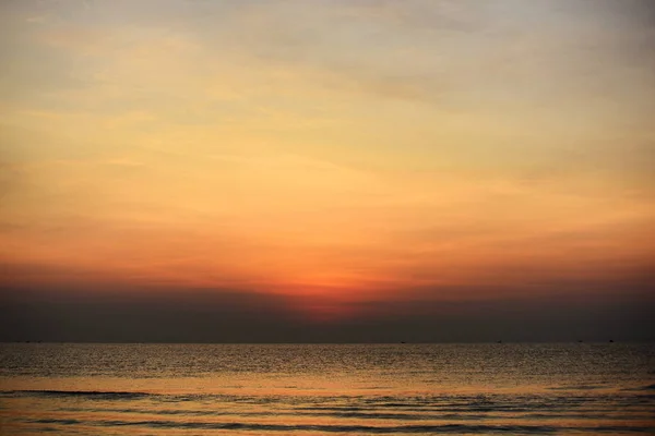 Bright Sunset Seaside Colourful Nature — Stock Photo, Image