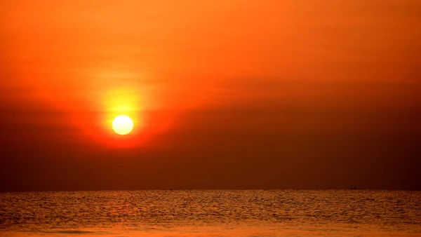 Nascer Sol Praia Pela Manhã — Fotografia de Stock