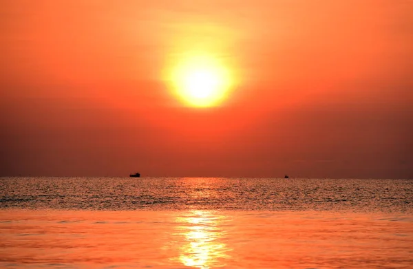 Восход Солнца Пляже Утром — стоковое фото