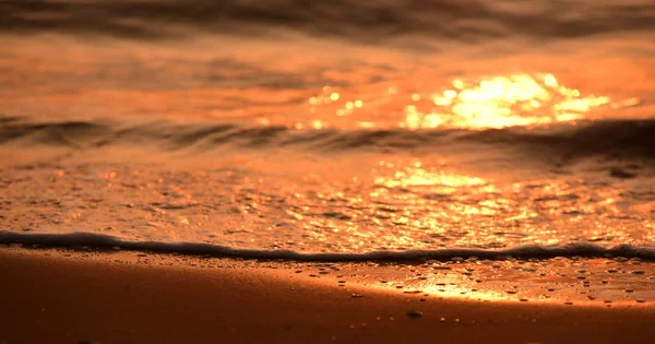 Puesta Sol Brillante Orillas Del Mar Naturaleza Colorida —  Fotos de Stock