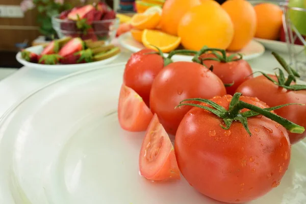 Fresh Organic Vegetables Fruits — Stock Photo, Image
